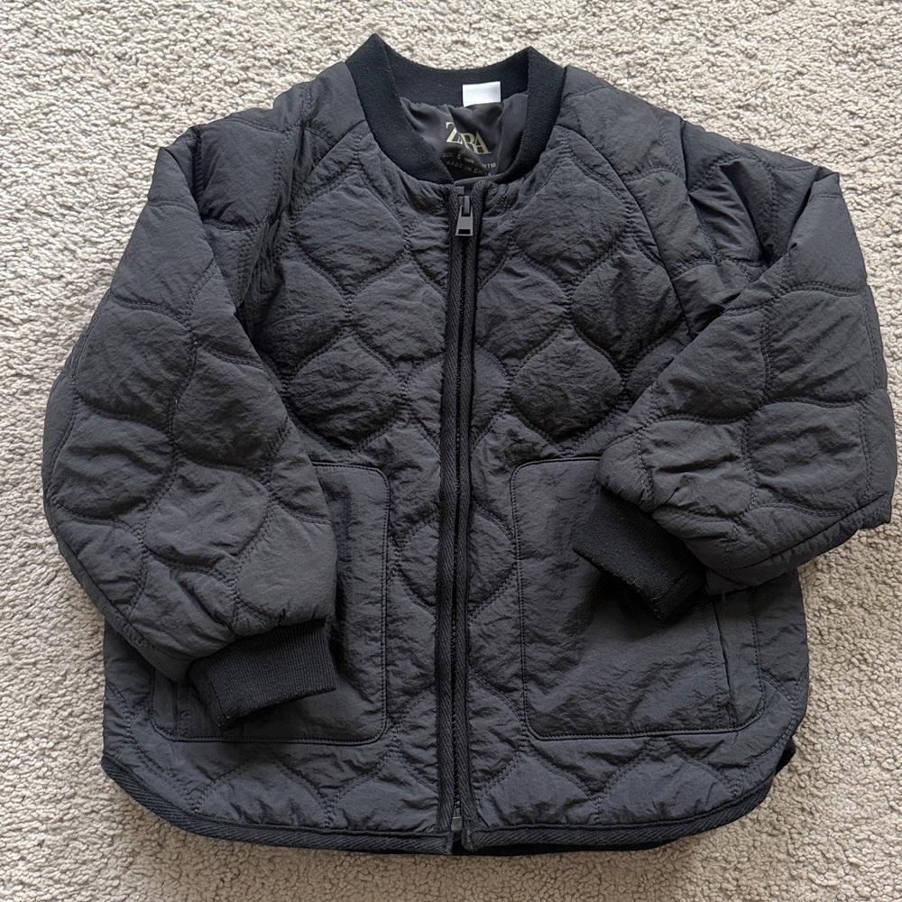 zara boys light weight quilted jacket